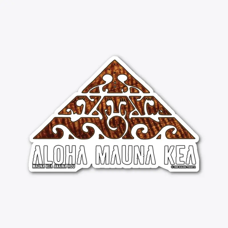 #WeAreMaunaKea Joseph Arthur Koa Design