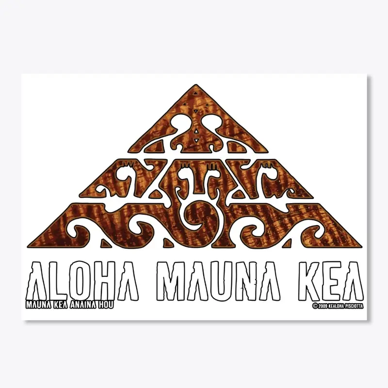 #WeAreMaunaKea Joseph Arthur Koa Design